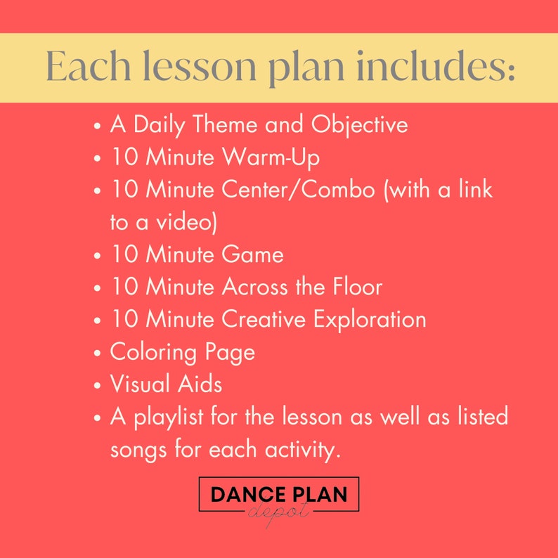 Snow White Dance Class Lesson Plan Etsy