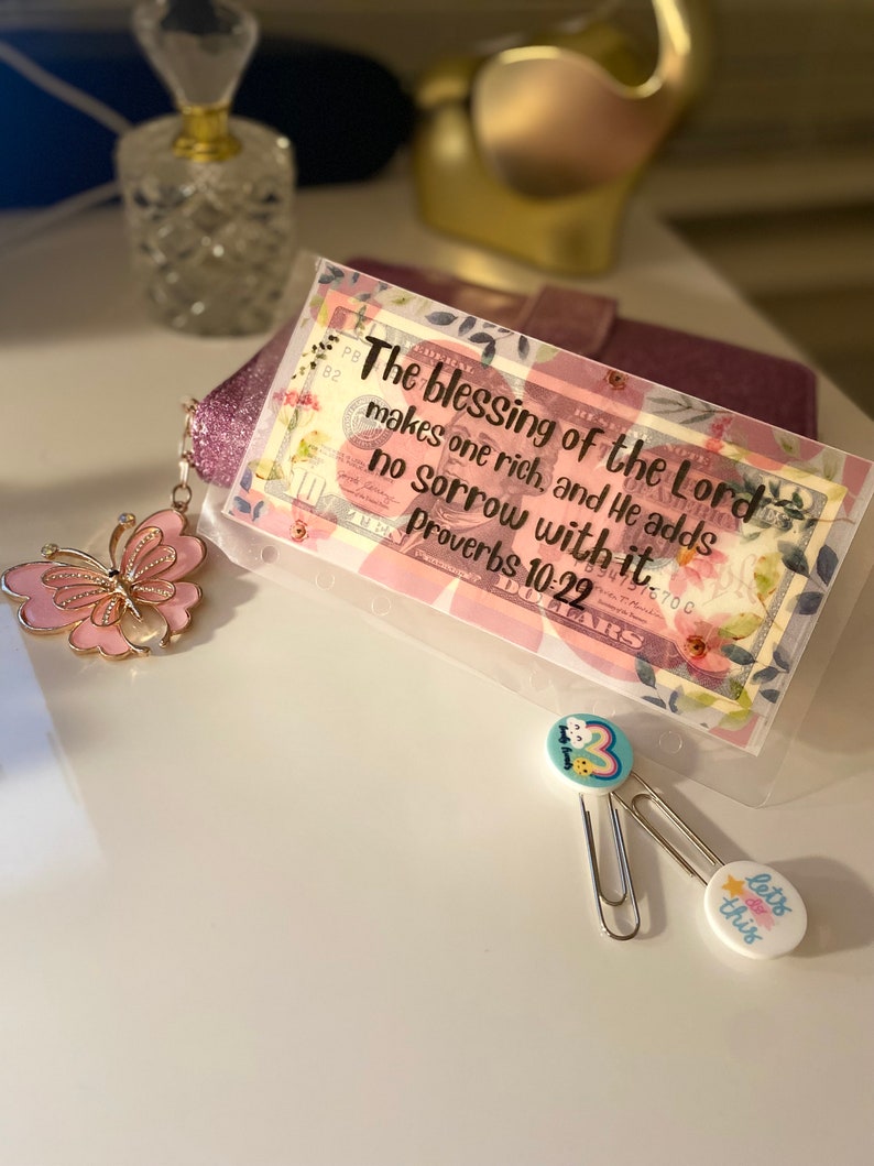 Clear Vellum Bible Scripture Cash Envelopes Etsy