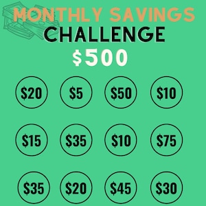 Monthly Savings Challenge