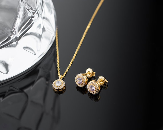 Alexandrite Birthstone Jewelry Set, June Birthstone Solitaire