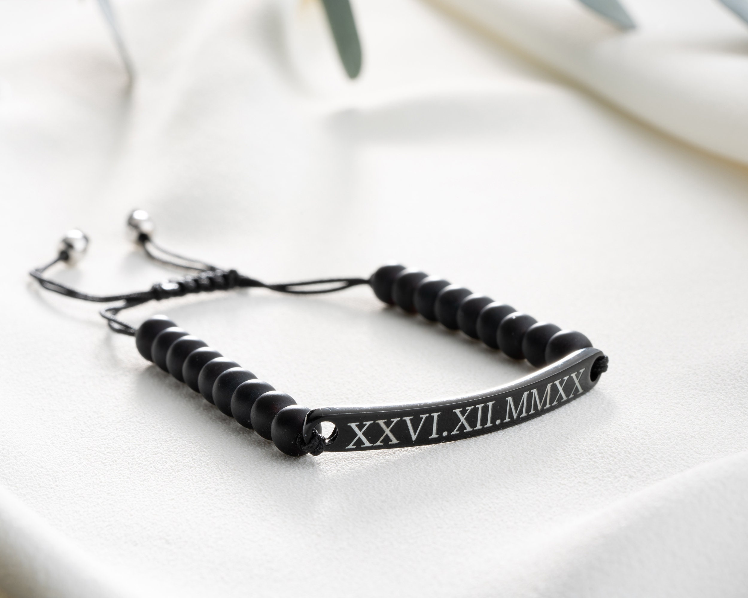 Engraved Couple Bracelets, Custom Matching Bracelets for