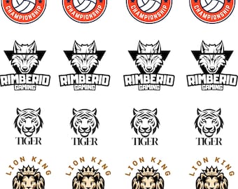 Custom School Spirit Tattoos, Temporary Tats, Your Mascot, Your Team, Support Love, Custom labels