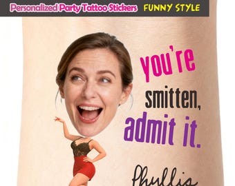 Custom Meme Face Tattoos for Celebration Dinner Friends Reunion Party