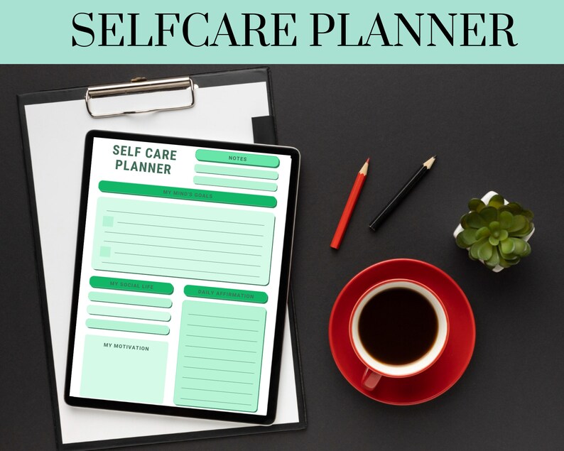 Self-care Planner Printable Self Care Planner Selfcare Journal Wellness ...