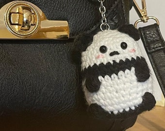 Handmade Panda Amigurumi (with keychain)