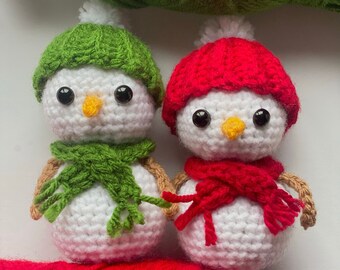 PATROON! Sneeuwpop pluche/amigurumi