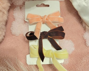 3pcs Handmade toddler hair bows