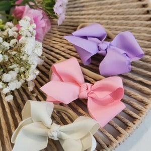 3pcs baby Headband bow. Great For the Spring season. image 2