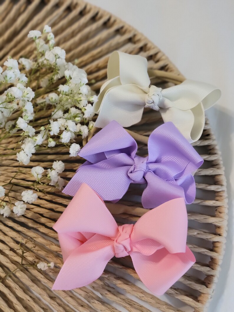 3pcs baby Headband bow. Great For the Spring season. image 1