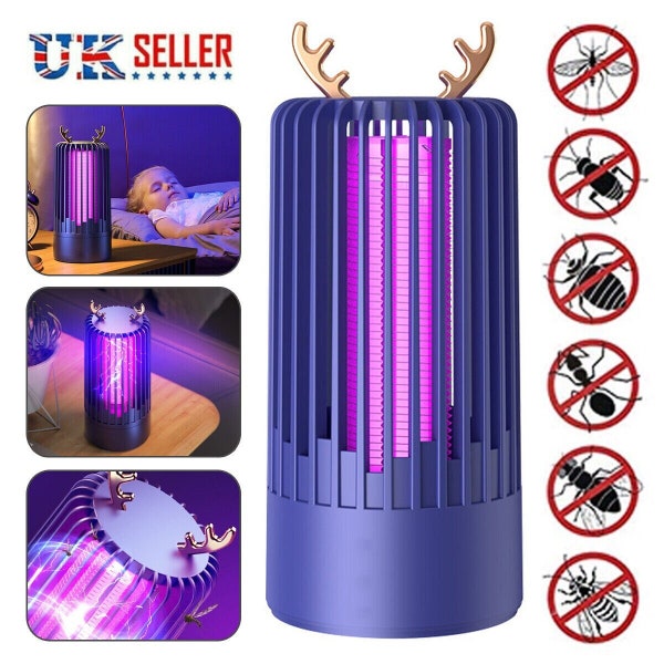 Electric Insect UV Zapper Mosquito Killer Pest Catcher Lamp Fly Bug Indoor Trap UK Fast Shipping