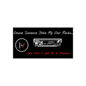 Twenty One Pilots Car Bumper Sticker: Music Band Logo Decal