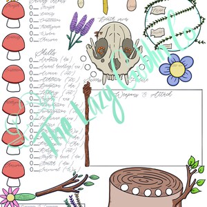 Character Sheet - Nature - In Colour!