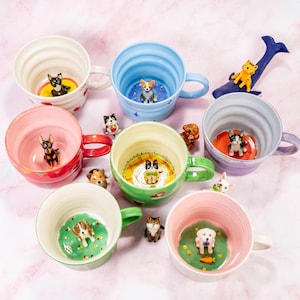 Custom Pet Mug Personalized Great Cute Dog Mug Handmade Coffee Mug Christmas Gift Pet for Pet Owner Kawaii Puppy Cappuccino Mug Animal Cup