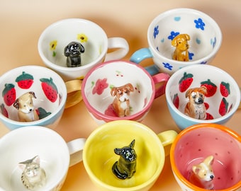 Custom Pet Mug 200ml Handmade Personalized Cat Mug Birthday Gift for Pet Owner Espresso Mug Family Unique Dog Mug Send us your pet’s photo