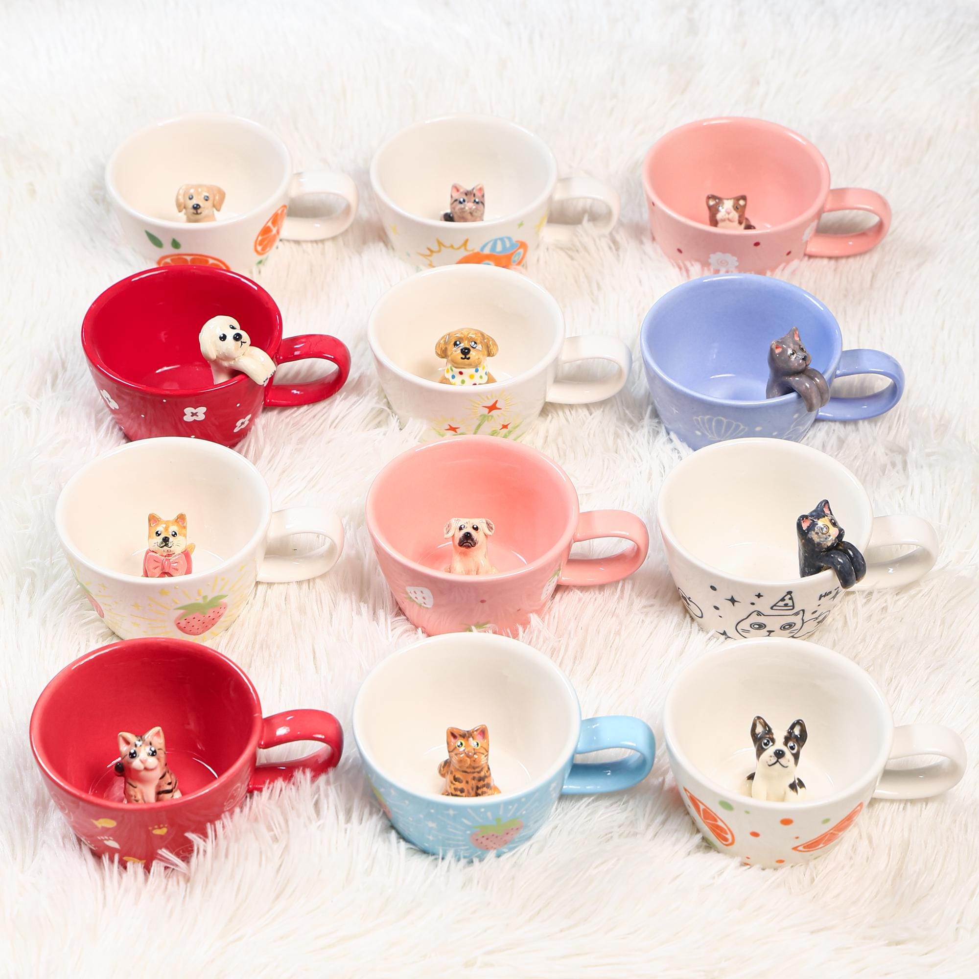 24 Designs Custom 200ml Pet Ceramic Coffee Mug Personalized Handpainted  Colorful Dog Hidden Inside Espresso Mug Pet Lover Housewarming Gift - Etsy