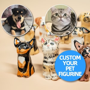 Custom Pet Figurine Personalised Pet Dog Statue Personalized custom dog wedding cake topper pets birthday cute cat staute Pet Birthday Y2K