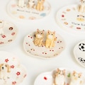 22 Patterns Custom Pet Ceramic Ring Dish Personalized Cat Figurine Ceramic Jewelry Holder Dog Lover Handmade Pet Lover Gift Trinket Dish product logo