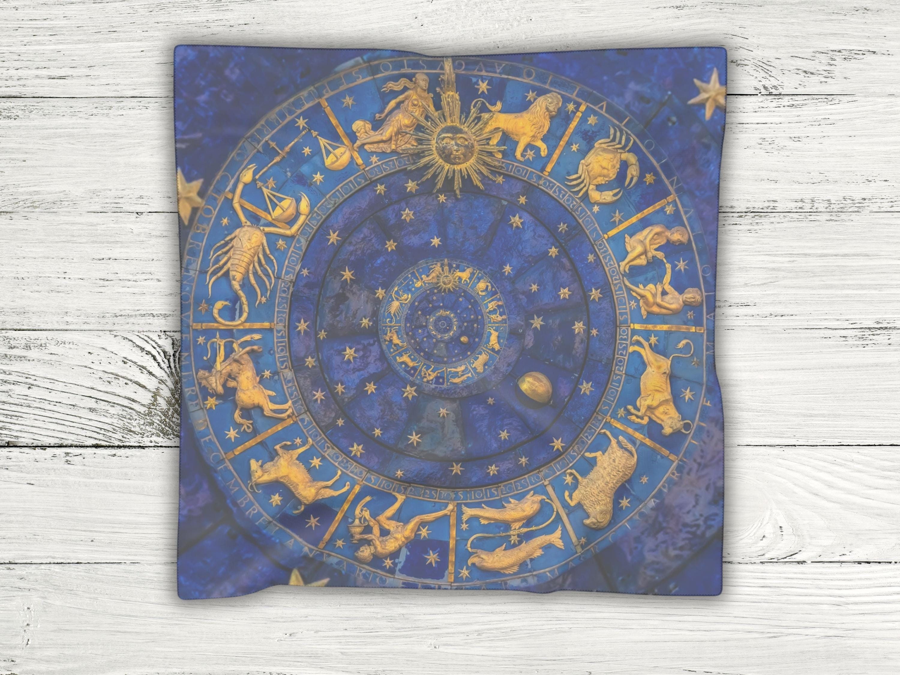 Zodiac silk scarf - Etsy 日本