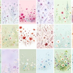 Serene Meadows printable papers