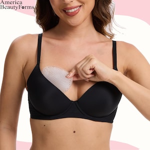 ABF Silicone Bra Inserts,Gel Breast Enhancers,Transparent Breast Forms,Waterproof Reusable,Padding Enhancers for Bikini Swimsuit,A Pair