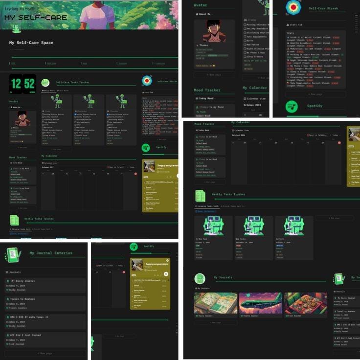 Solo Leveling Anime Notion Template Gamified Productivity Planner Etsy