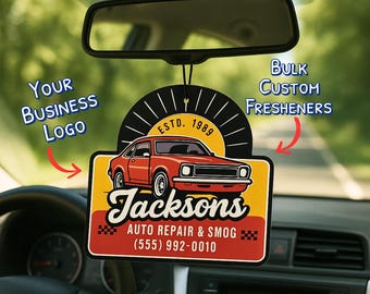 Parfum d'ambiance personnalisé en vrac de 50 pièces avec logo d'entreprise pour les entreprises de réparation automobile