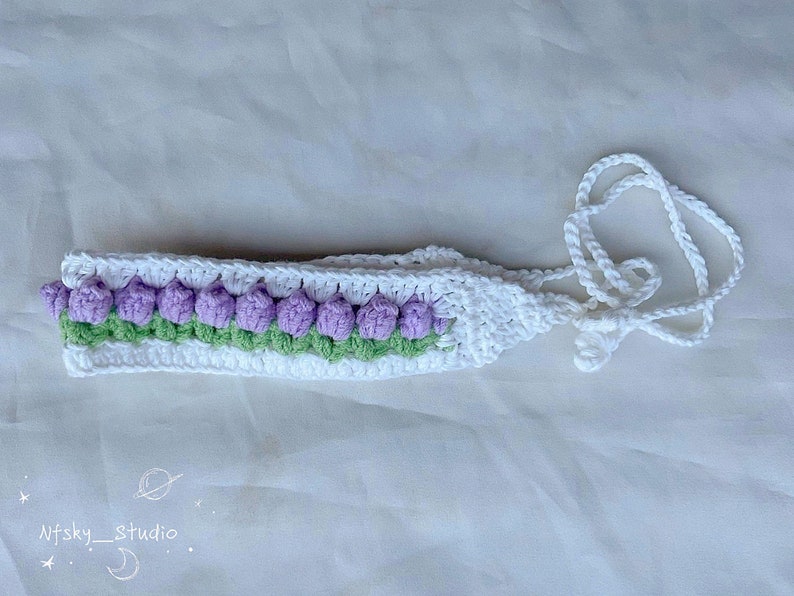 Crochet Silk Tulip Headband zdjęcie 4