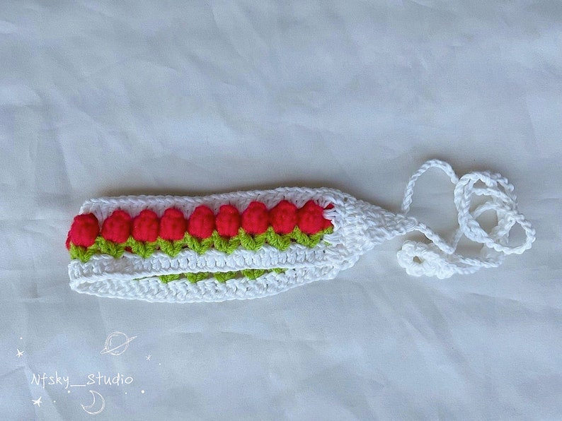 Crochet Silk Tulip Headband zdjęcie 8