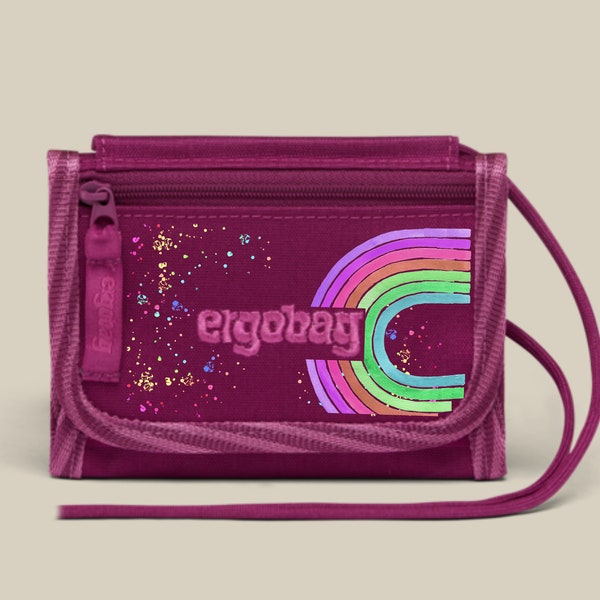 Ergobag - Portemonnaie - Regenbogen - Brustbeutel - bedruckt - Name