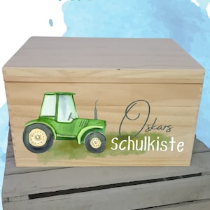 Pudełko szkolne - ciągnik - Pudełko szkolne - Zapisy do szkoły - Magazyn