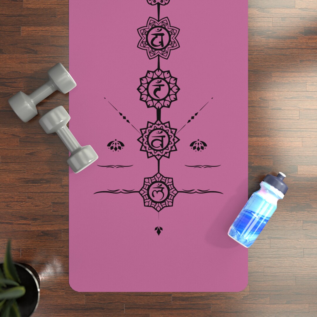 Pink Rubber Yoga Mat, Kids Yoga Mat, Thick Yoga Mat, Cork Yoga Mat