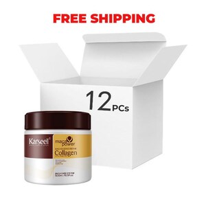 Conditioning mask-essence for deep hair renewal with argan oil from the Karseell brand. Original. 500 ml. 12 PIECES