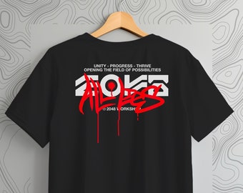 T-shirt techwear : streetwear cyberpunk avec kanji japonais, esthétique harajuku, warcore, darkwear, 2077 grunge - mode unisexe rave edm