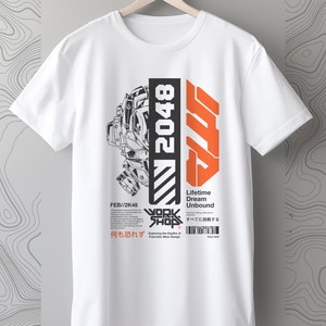 Techwear Cyberpunk Tshirt: Harajuku Streetwear, Kanji, Harajuku, Graphics Warcore Darkwear Japan Unisex Edm Rave Kanji Aesthetic edgerunners