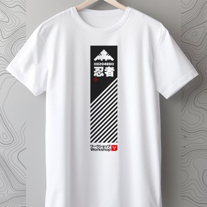 Techwear Cyberpunk Tshirt: Harajuku Streetwear, Kanji, Harajuku, Graphics Warcore Darkwear Japan Unisex Edm Rave Kanji Aesthetic edgerunners