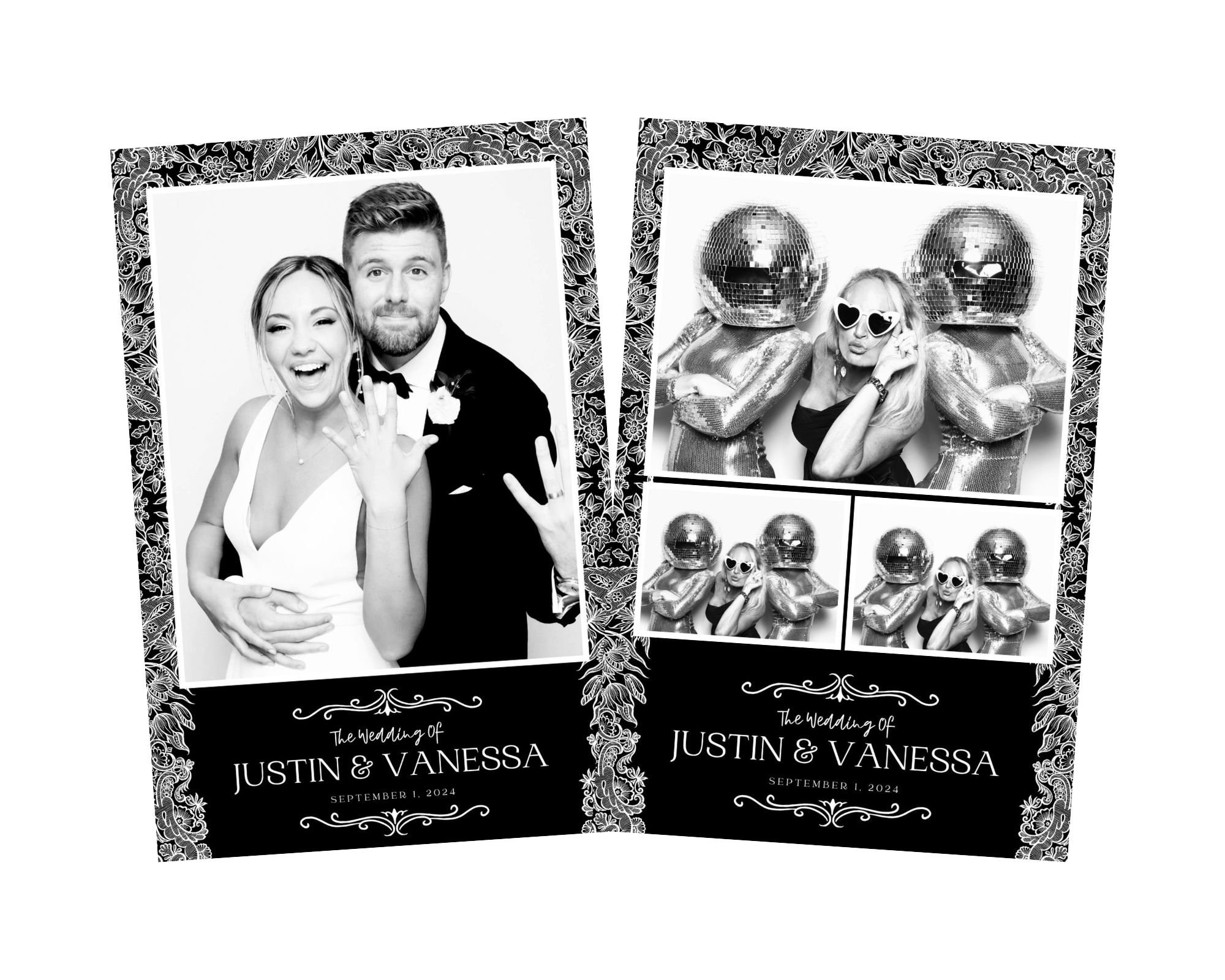 16 DESIGNS Elegant 4x6 Photo Booth Design Template Wedding