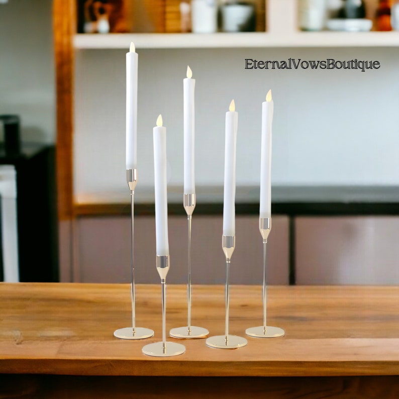European Style Metal Candlestick Elegant Wedding Decoration Creative Home Ornament Single Head Candle Holder Wedding Candlestick image 5