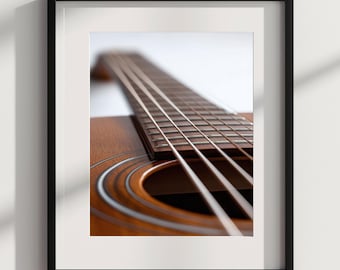 Acoustic Guitar Poster: Music Studio Art Print (Digital Download)