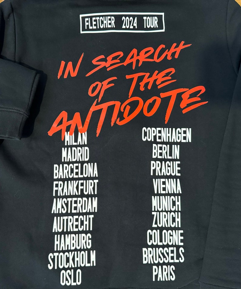 Fletcher In Search of the Antidote Tour zip hoodie image 1