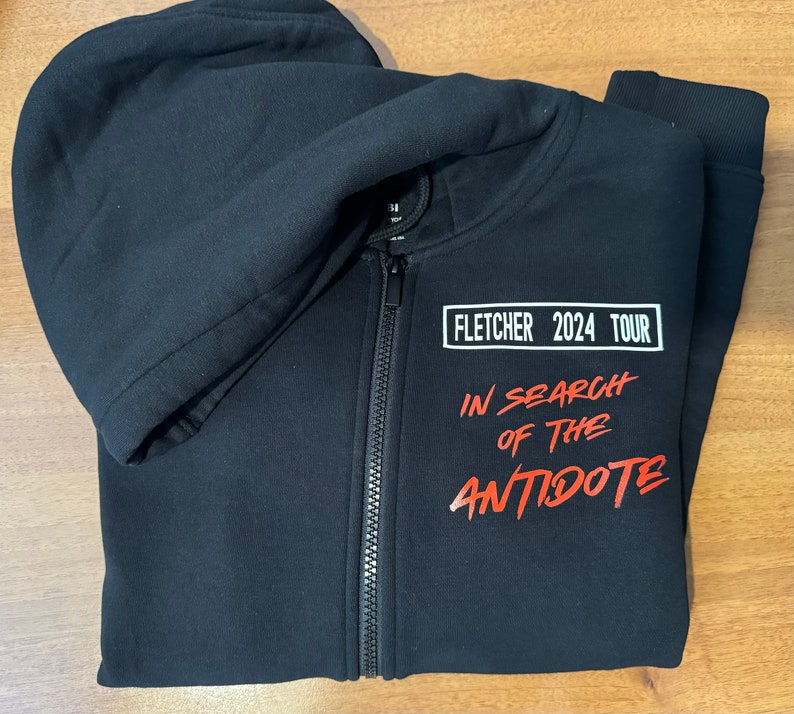 Fletcher In Search of the Antidote Tour zip hoodie image 3