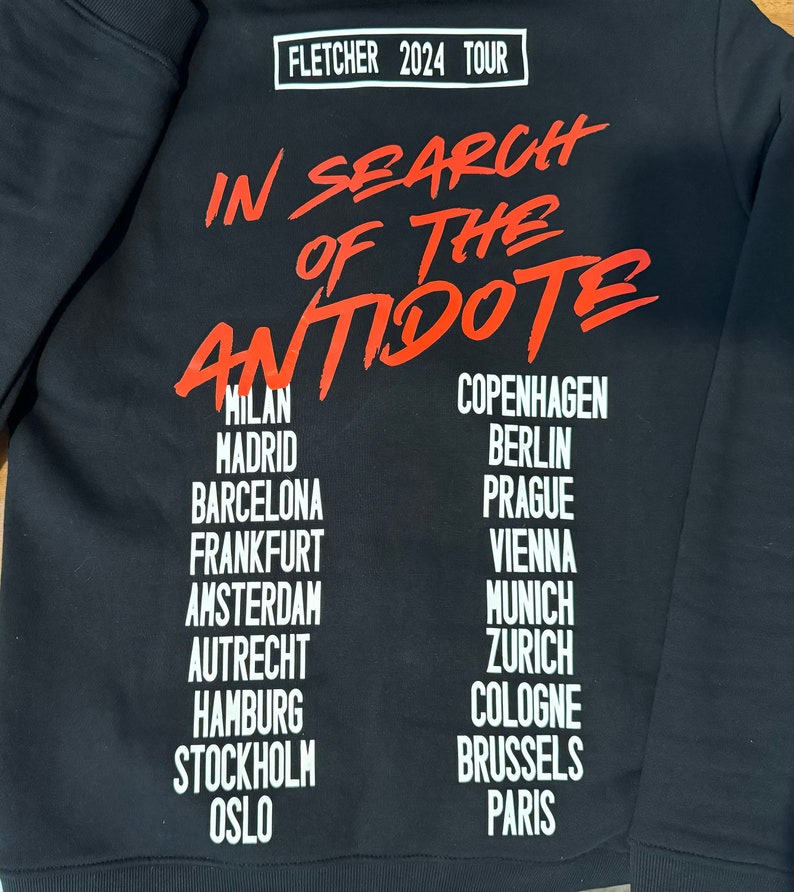 Fletcher In Search of the Antidote Tour zip hoodie image 2