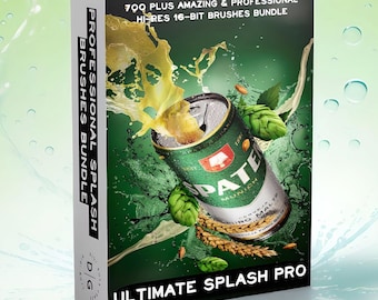 Ultimate Professional Splash Brushes Bundle | Professional Photoshop Splash Brushes | 700 Plus Hi-Res Brushes | Video Tutorials Included