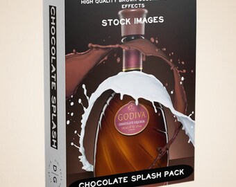 100 High-Res Chocolate Splash Effects Stock Images Bundle | 100 High-Resolution Chocolate Splash Effects | Choco Splash Pack