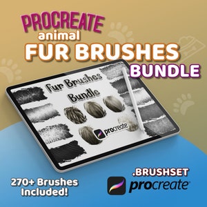 Procreate Animal Fur Brush Mega Pack | Ultimate Fur Brush Bundle | 270+ Brushes for Lifelike Fur | Procreate Brushes for Animal Textures