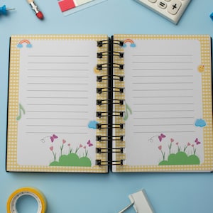 50 Kids Notebook Paper Templates | Printable & Canva Editable (JPG, PNG, PDF) | Printable Notebook Paper for Kids | Kids Notebook Paper image 6