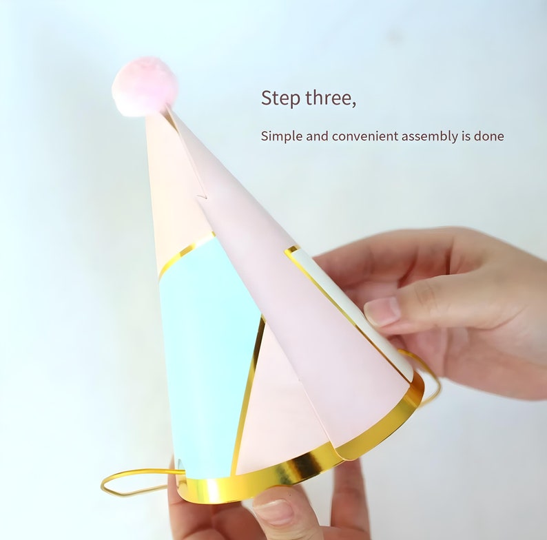 Canva editable kids party hat template editable party hat templates