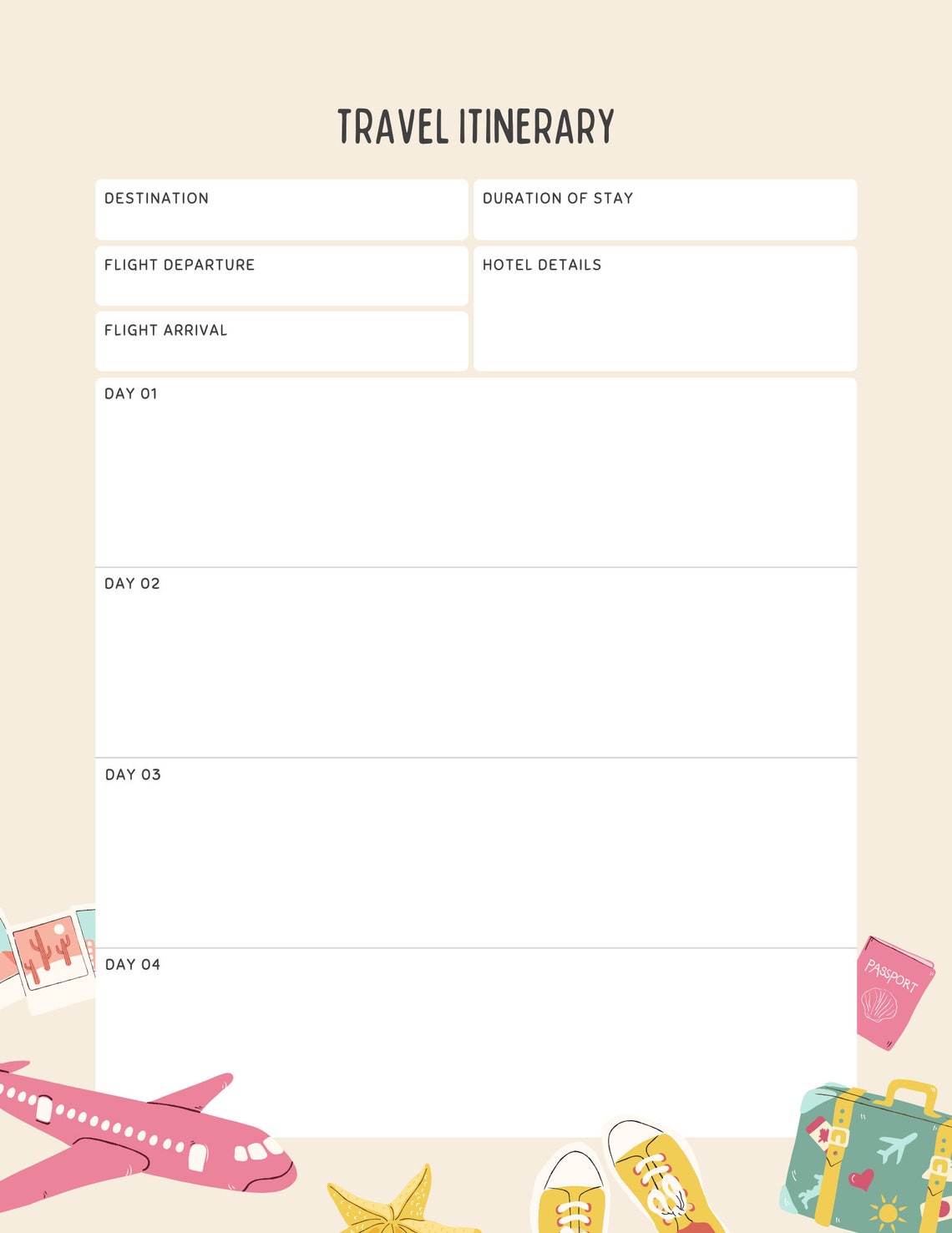 Printable Travel Planners Bundle Make Your Journey Memorable Organize ...