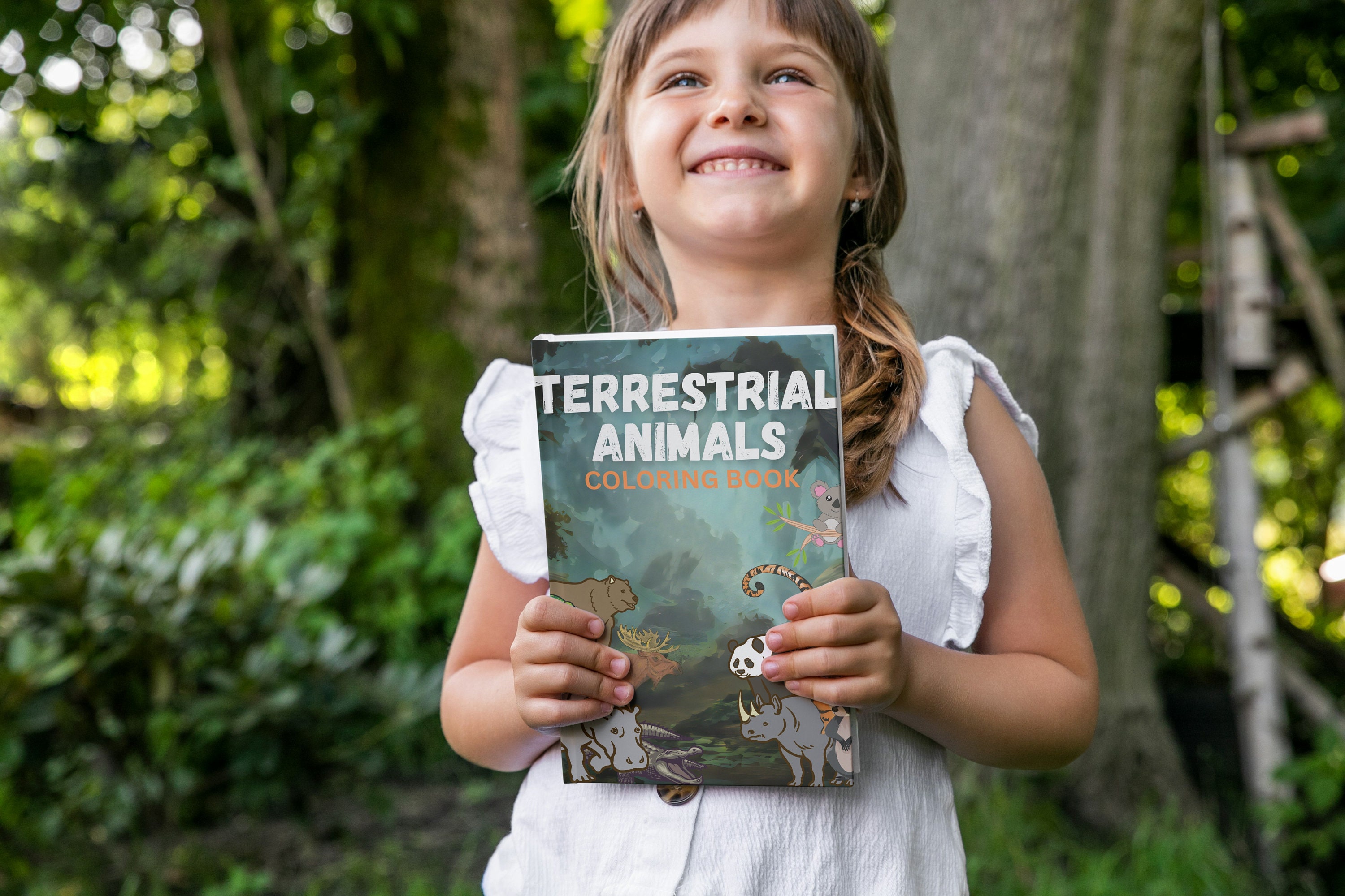 Printable Terrestrial Animals Coloring Book Wild Animals Color the ...