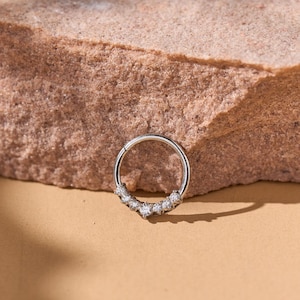 16G Surgical Steel Septum Nose Ring, Daith/Rook/Conch/Conch Hoop Earring, Septum Jewelry, Piercing Ring,Septum Clicker, Hypoallergenic Hoop