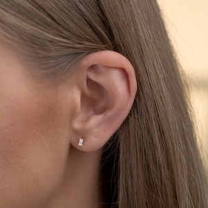 Titanium Labret Stud Earrings • Flat Back Earrings • Helix Earring • Tragus Earring • Cartilage Earring • Nose Ring • Gift for Her